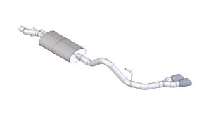 Ford F-150 Performance Exhaust - Single Side Exit - CORSA Performance - Cat Back Sport - Polished - `11-`14 Ford F-150 Performance Exhaust - Single Side Exit - CORSA Performance - Cat Back Sport - Polished - `11-`14